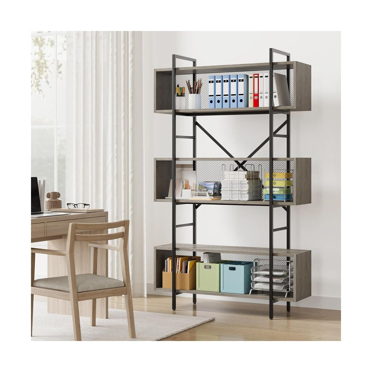 6 Tier Modern Contemporary Book Shelf