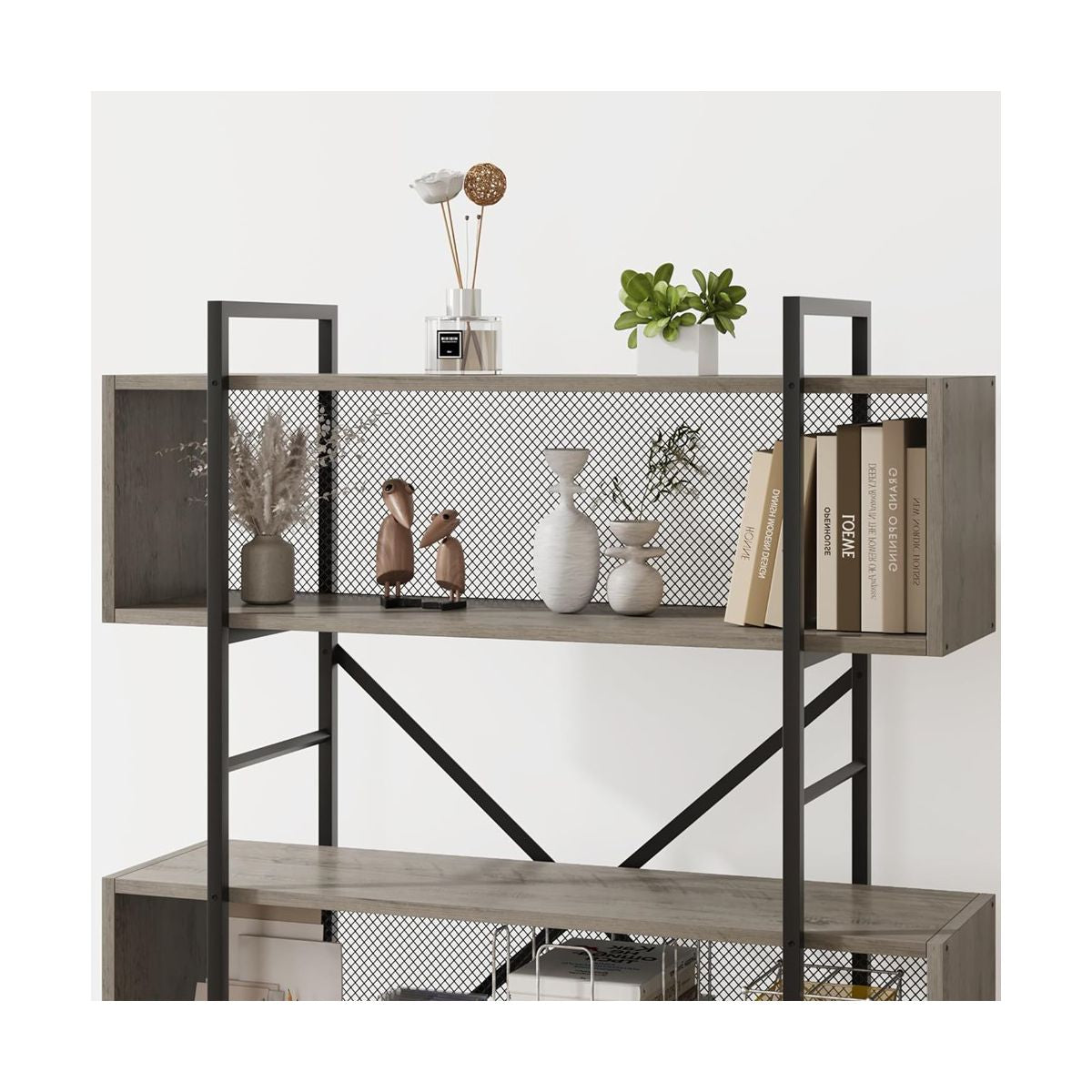 6 Tier Modern Contemporary Book Shelf