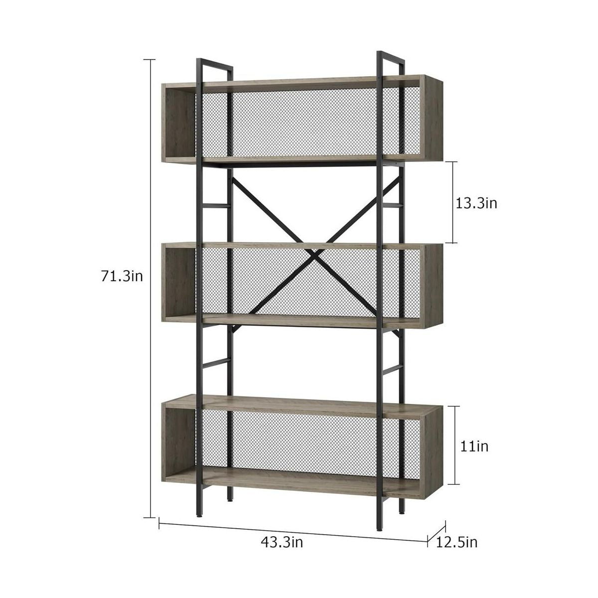 6 Tier Modern Contemporary Book Shelf