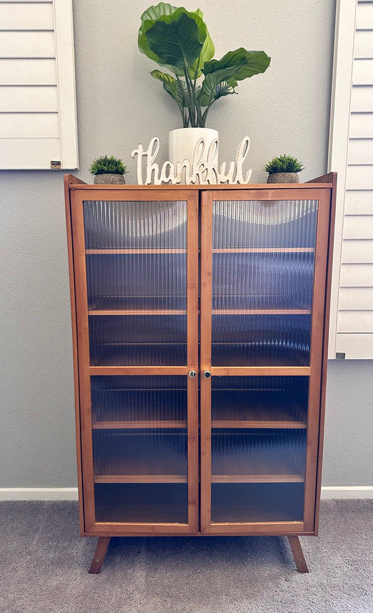 Bamboo 7 Tier Shoe Rack Cabinet