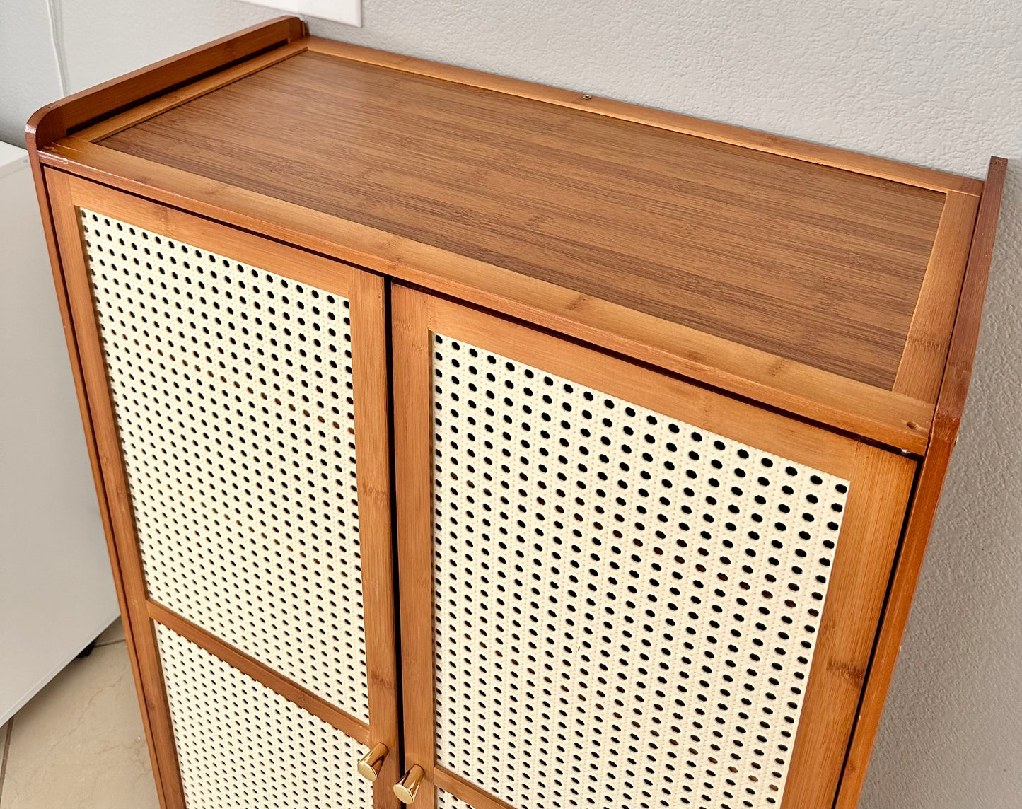 Bamboo Shoe Cabinet